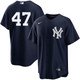 Men's New York Yankees Nike Frankie Montas Alternate Navy Player Jersey