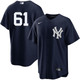 Men's New York Yankees Nike Jake Bauers Alternate Navy Player Jersey