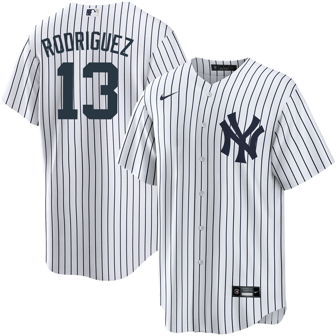 Alex Rodriguez New York Yankees Jersey Number Kit, Authentic Home