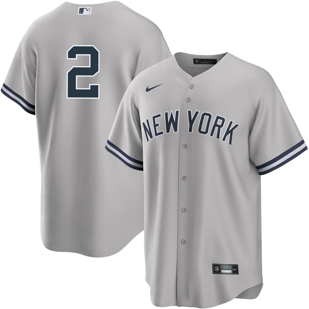 Men's New York Yankees Nike Derek Jeter Road Player Jersey