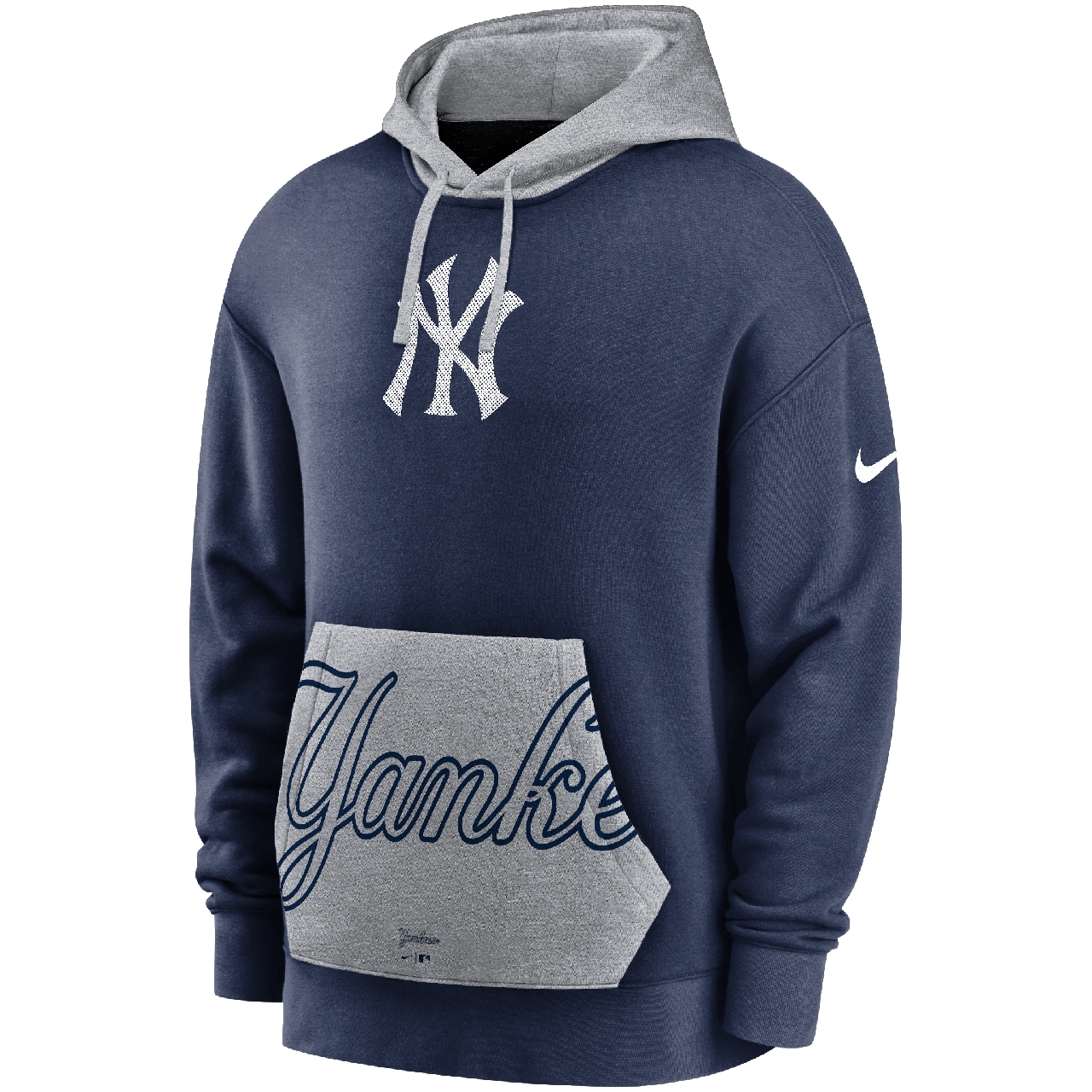 Men's New York Yankees Nike Crop Pocket Pullover Hoodie