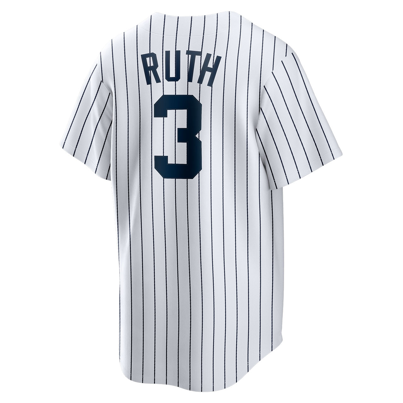 Men's Nike Babe Ruth New York Yankees Cooperstown Collection Navy Pinstripe  Jersey