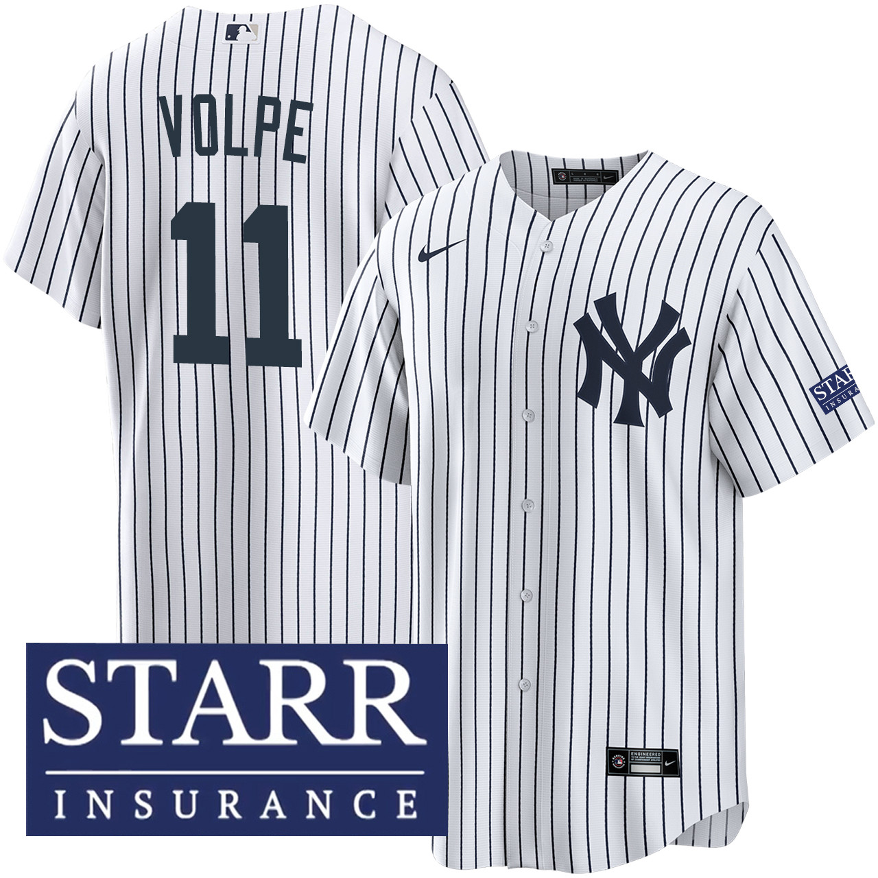 ニューヨーク・ヤンキース ボルピーユニフォーム S Anthony Volpe Yankees Jerseys | Official Nike #11 | Sports World