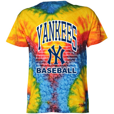 New York Yankees Men's Tie Dye T-Shirt 22 Blu / 3XL