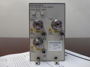 Agilent HP 54752A 50GHz Dual Channel Electrical Module 86100 83480 - CALIBRATED!