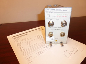 Agilent HP 83492A 2500 Mb/s Optical Multimode Clock Recovery Module 86100, 83480