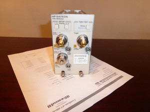 Agilent / HP 54753A 20 GHz 2 Channel TDR Module - CALIBRATED! 86100, 83480A