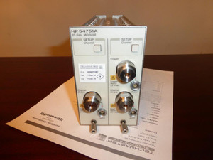 Agilent / HP 54751A 20 GHz Dual Channel Electrical Module - CALIBRATED!