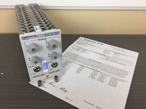 Agilent Keysight 86113A 3 GHz Dual Channel Amplified Optical Module w/ Opt H28!