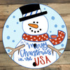 Frosty the Snowman Circle, Wood Cutout, Shape, Paint by Line