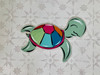 Swimming Sea Turtle Cutout, Unfinished Wall Decor Paint by Line