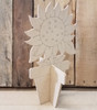 Free Standing Sunflower In Flower Pot, Unfinished Wood Cutout