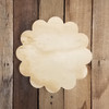 Pine Unfinished Wooden Scallop Flower Plaque Craft Shape