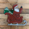 Santa Sleigh With Presents Cutout, Shape, Paint by Line