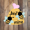 Bee Mine Beehive Valentines Wood Cutout, Shape, Paint by Line