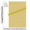 Rectangle Unfinished Cutout Paintable Wooden MDF MEASUREMENTS