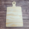 Pine Charcuterie Bread Board Paddle Design, Unfinished Wood Craft Shape