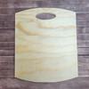 Plain Faux Cutting Board Pine, Unfinished Wood Craft Shape