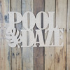 Pool Daze, Unfinished Wooden Connected Word, Alphabet Paintable DIY