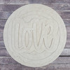 14" Love Wood Slice Stacked Décor Kit, Unfinished 3 Piece Set