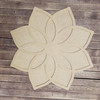 Floret Flower Layered Art 2 Piece Design, Unfinished Wood Cutout