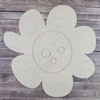 Cartoon Daisy Flower, Paint by Line, Design Wood Craft Shape