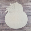 Gourd Shape With Leaf Design, Paint by Line, Wood Craft Cutout
