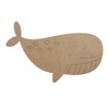 Whale Sea Shape, Paint by Line, Wood Craft Cutout