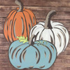 Tall Fall Pumpkin Wooden Shape, Paint by Line ,Wood Craft Cutout