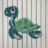 Happy Turtle, Unfinished Craft, DIY Art, Paint By Line