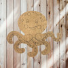 Cheerful Octopus, Unfinished Craft, DIY Art, Paint By Line