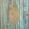 Christmas Star Ornament, Unfinished Wood Cutout, Paint by Line