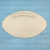 Football Engraved Name with Dimensional Thread, Unfinished