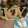 Free Standing JOY with Nativity Yard Art 1/2'' Pine Christmas Decor