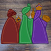 3 Wise Men , Paint by Line, Christmas Craft Shape