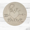"Be Mine" Valentine Layered Art Set, 2-Piece Craft Décor Kit