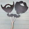 Photo Booth Prop, Classic Beard, Unfinished Craft Product