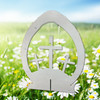 Easter Egg with 3 Crosses Yard Art 1/2'' Pine Decor