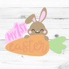 "My First Easter" Bunny with Carrot, Unfinished Craft Shape