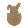 Easter Bunny & Chick Hatching from Egg, Unfinished Craft Shape