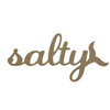 "Salty" Word with Mermaid Tail, Summer Craft Shape, Unfinished Craft Shape