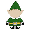 Boy Elf,  Unfinished Cutout, Wooden Shape, Paintable Wooden MDF