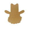 Cowboy Santa,  Unfinished Cutout, Wooden Shape, Paintable Wooden MDF