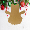 Cowboy Santa,  Unfinished Cutout, Wooden Shape, Paintable Wooden MDF