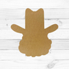 Cowboy Santa,  Unfinished Cutout, Wooden Shape, Paintable Wooden MDF