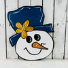 Snowman with Hat, Christmas Shape Unfinished Wood Cutout
