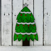 Decorated Christmas Tree, Christmas Shapes, Unfinished Wood Cutout, Paint by Line