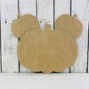 Pumpkin Mouse Ears, Thanksgiving Shape, Unfinished Wood Cutout, Paint by Line