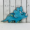 Baby Triceratops Dinosaur Cutout, Unfinished Wall Decor Paint by Line