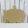 Unfinished Pumpkin with  Chihuahua